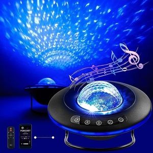 New Galaxy Star Projector Lamp with Bluetooth Speaker Timer and Remote Control